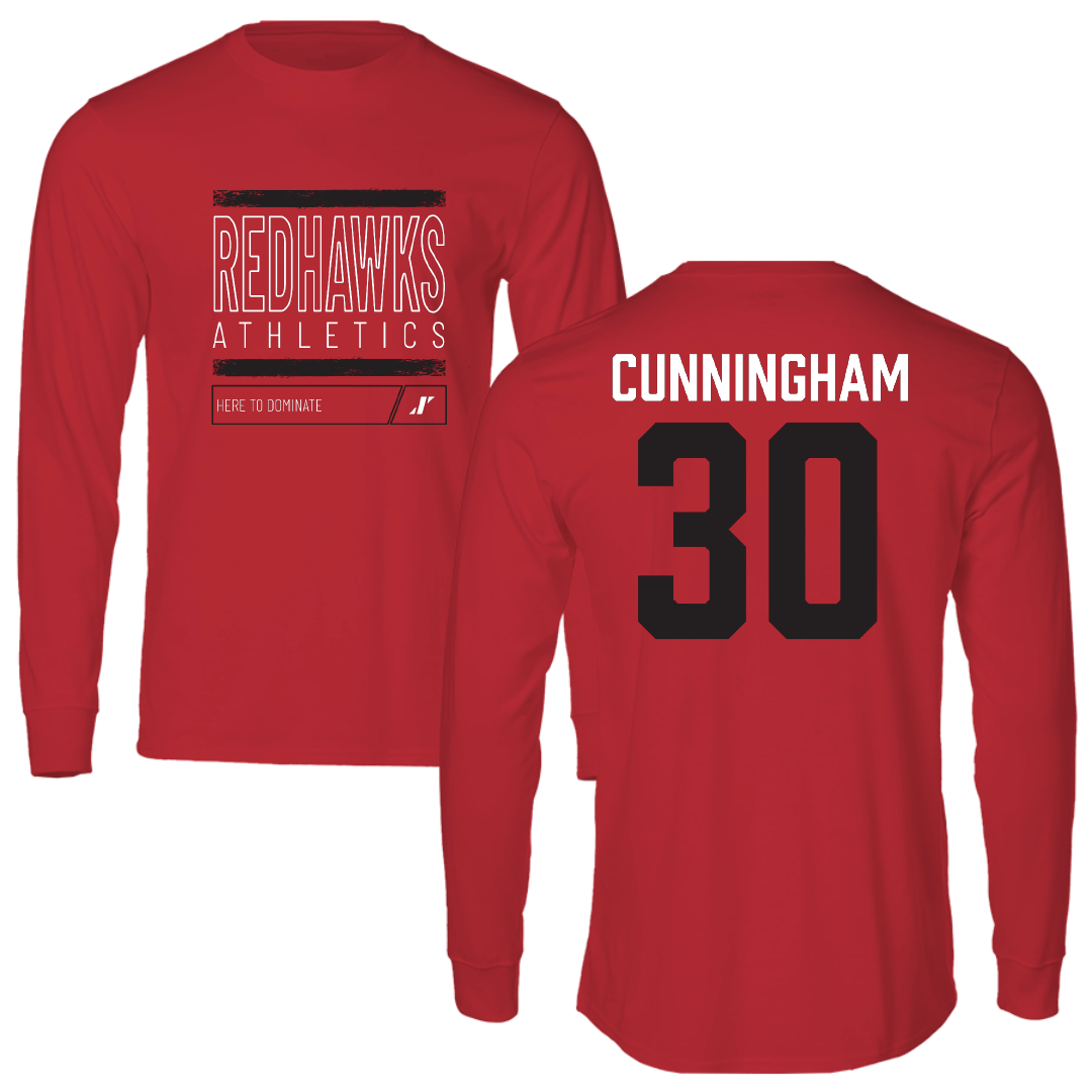 Southeast Missouri State University Football Red Dominate Long Sleeve - #30 Judd Cunningham