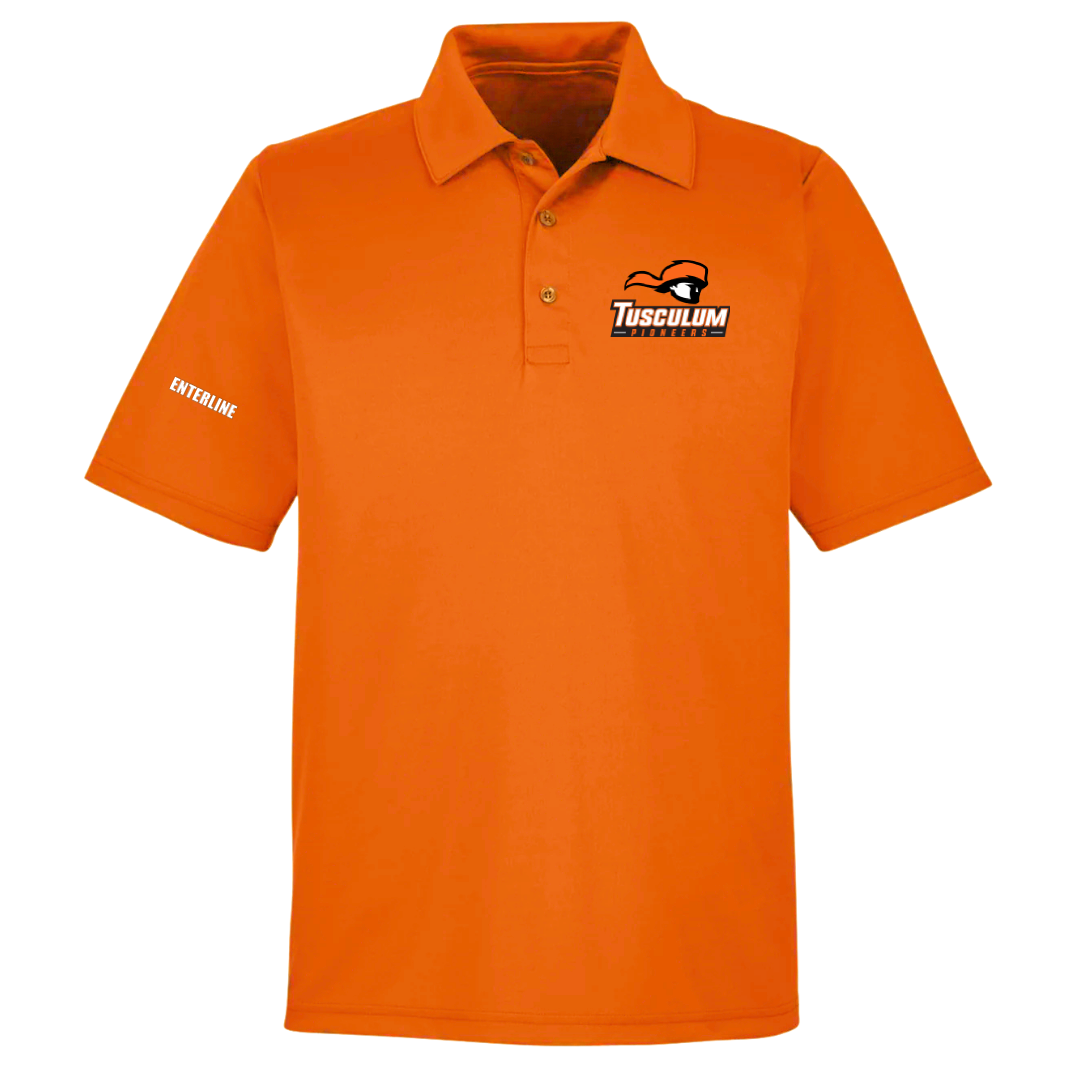 Tusculum University Football Orange Polo - Bradyn Enterline