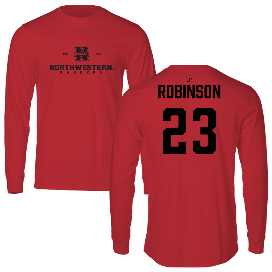 Northwestern Oklahoma State University Volleyball (W) Red General Performance Long Sleeve - #23 Sabré Robinson