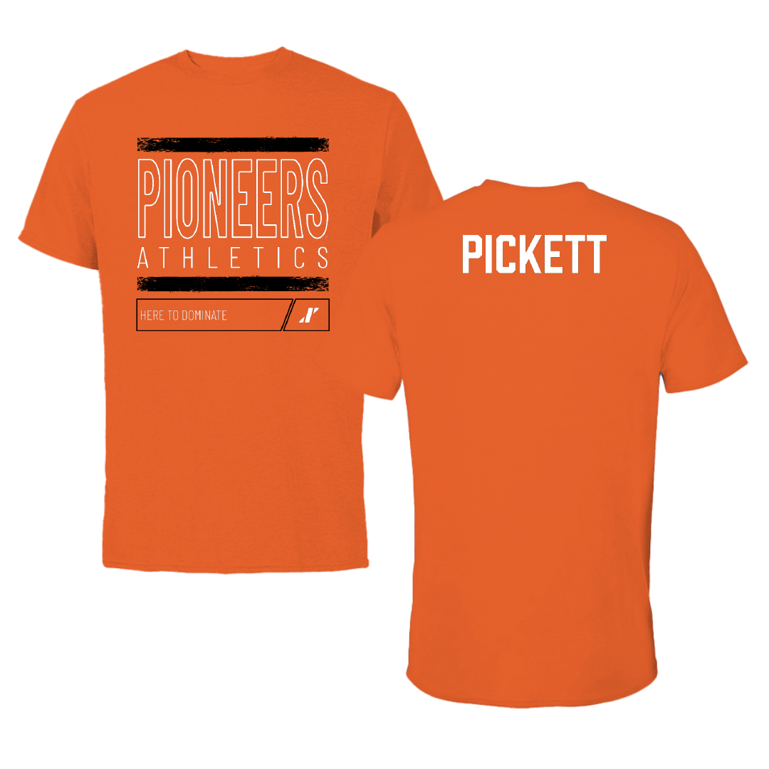 Tusculum University TF and XC Orange Dominate Performance Tee - Kayvon Pickett
