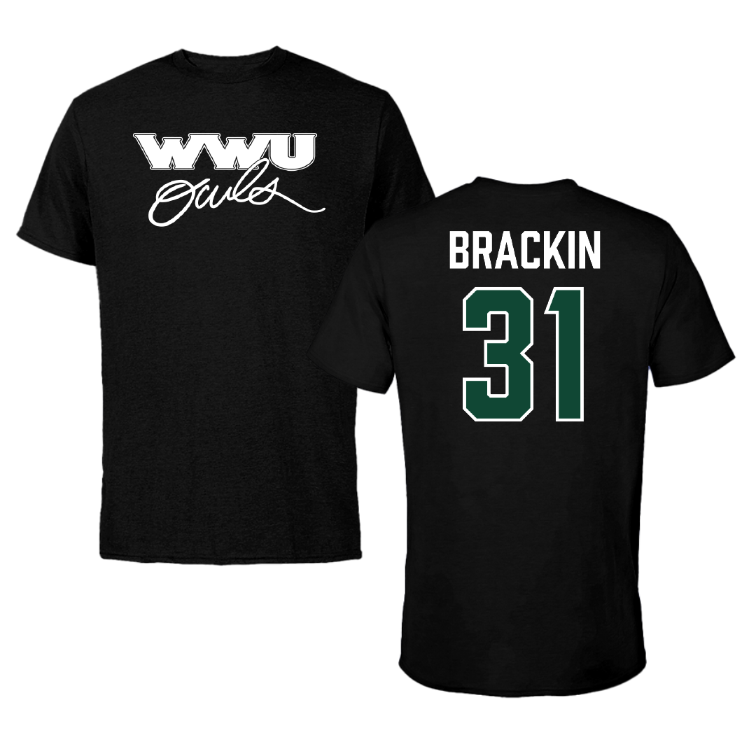 William Woods University Lacrosse (M) Black Tee - #31 Jack Brackin