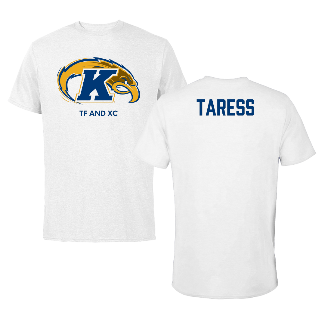 Kent State University TF and XC White Performance Tee - Kyla Taress