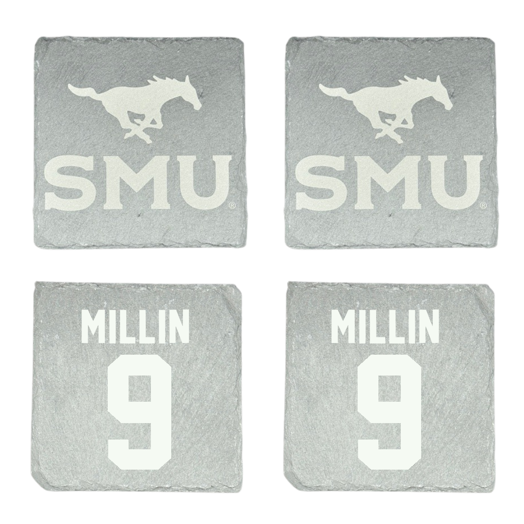 Southern Methodist University Soccer Stone Coaster (4 Pack)  - #9 Julianna Millin