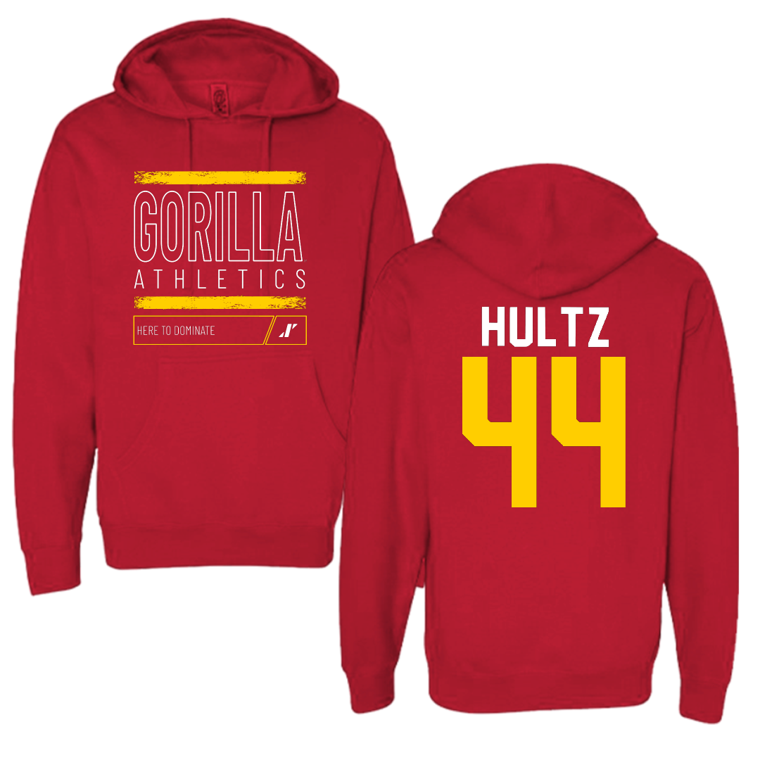 Pittsburg State University Football Red Dominate Hoodie - #44 Sam Hultz