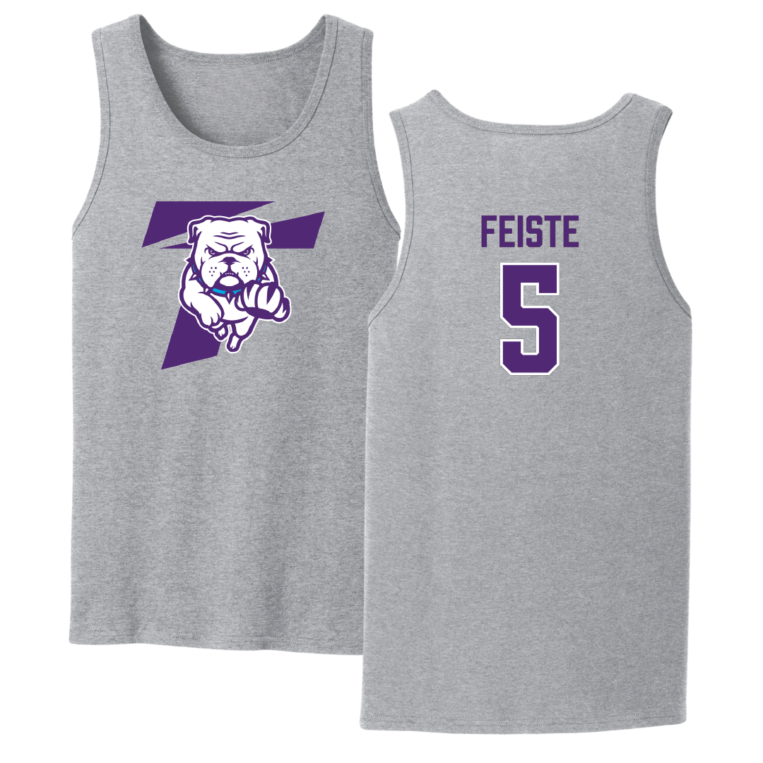 Truman State University Softball Sport Gray Tank Top - #5 Lydia Feiste