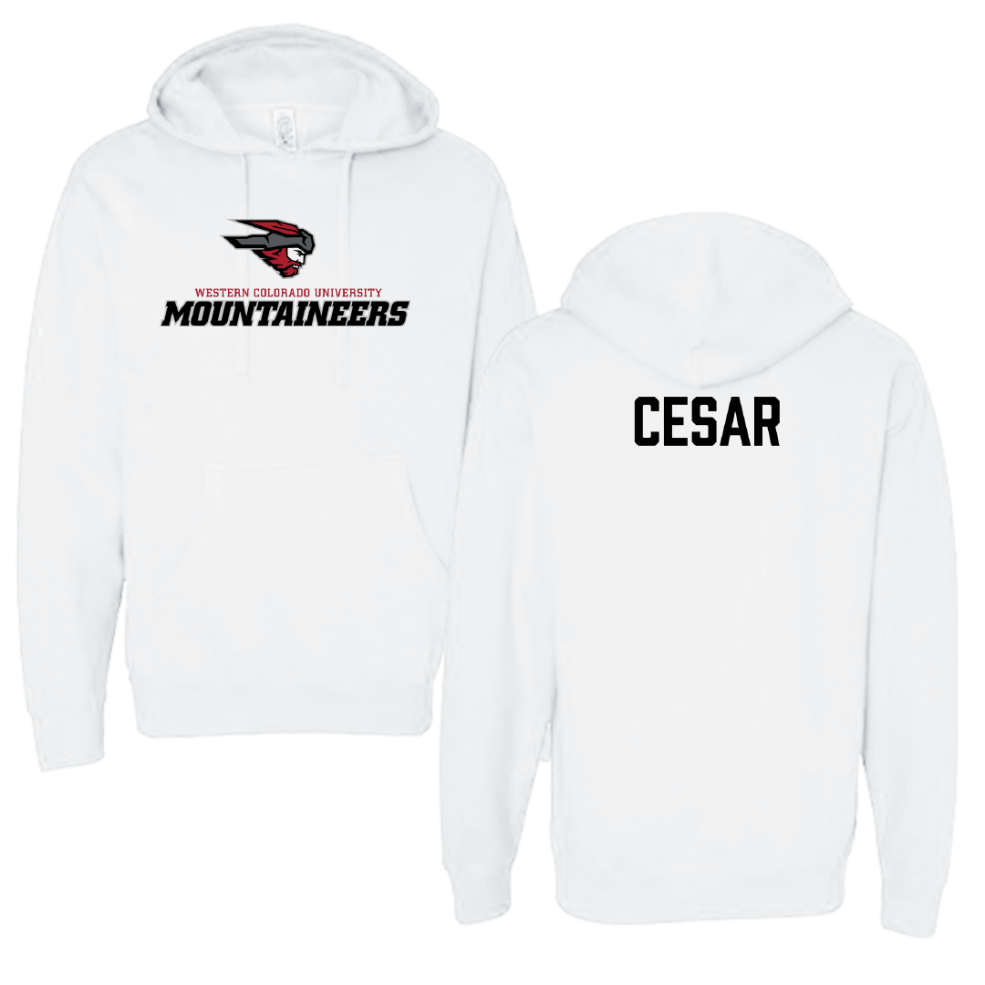 Western Colorado University TF and XC White Hoodie - Avery Cesar
