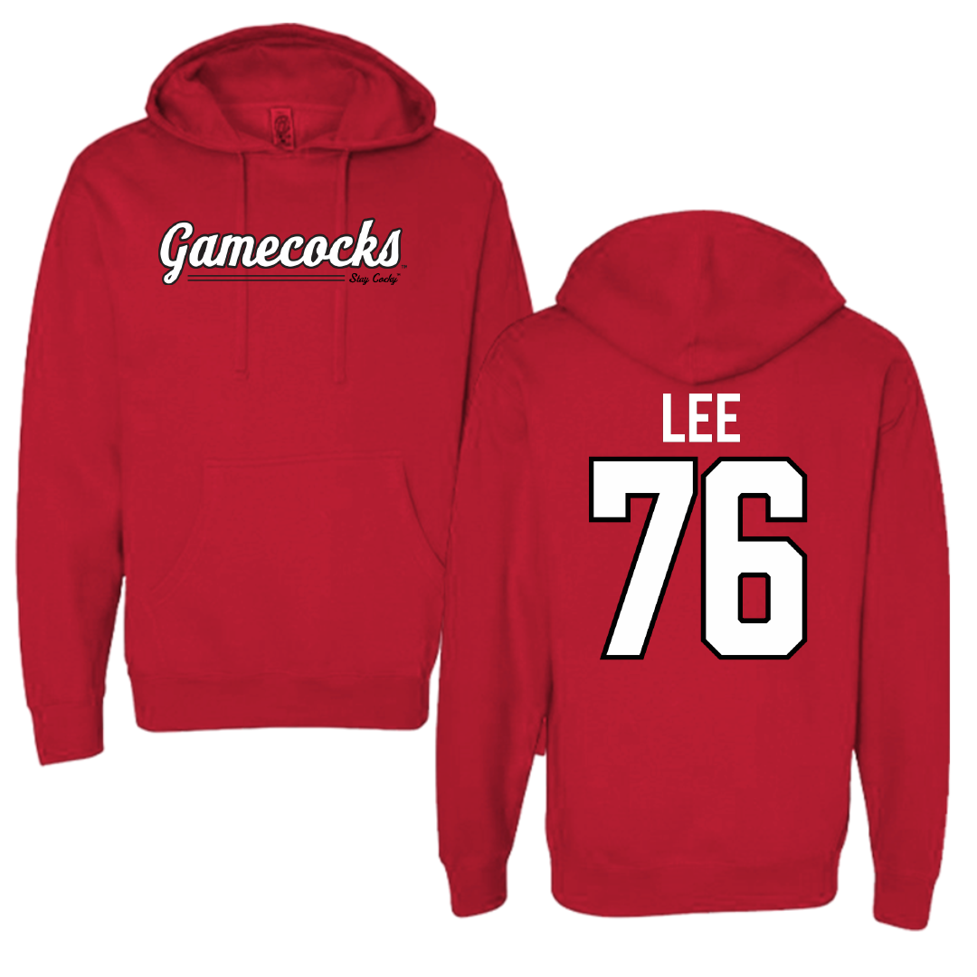 Jacksonville State University Football Red General Hoodie - #76 Marvin Lee
