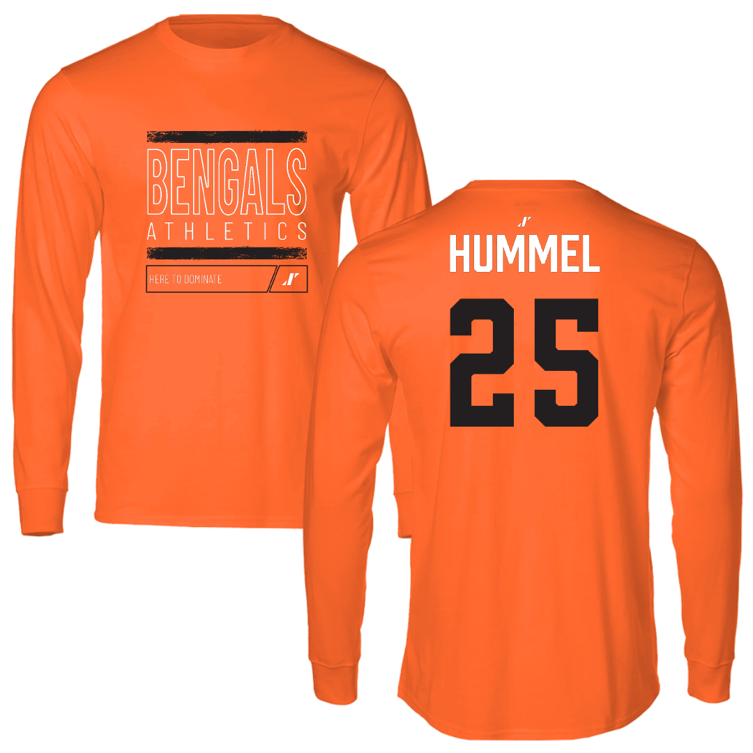 Idaho State University Softball Orange Dominate Long Sleeve - #25 Hayden Hummel