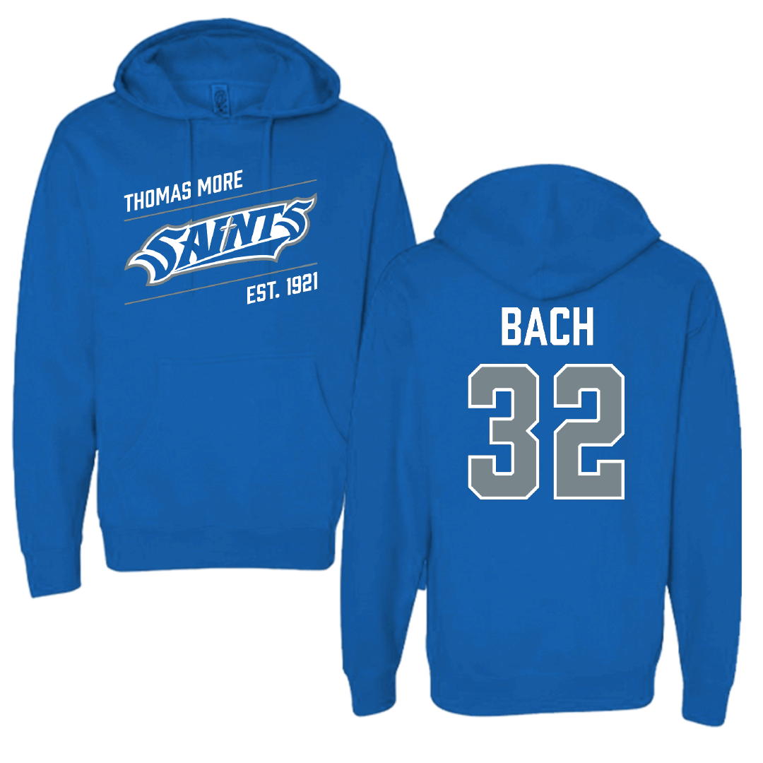 Thomas More University Baseball Blue General Hoodie - #32 Keeton Bach