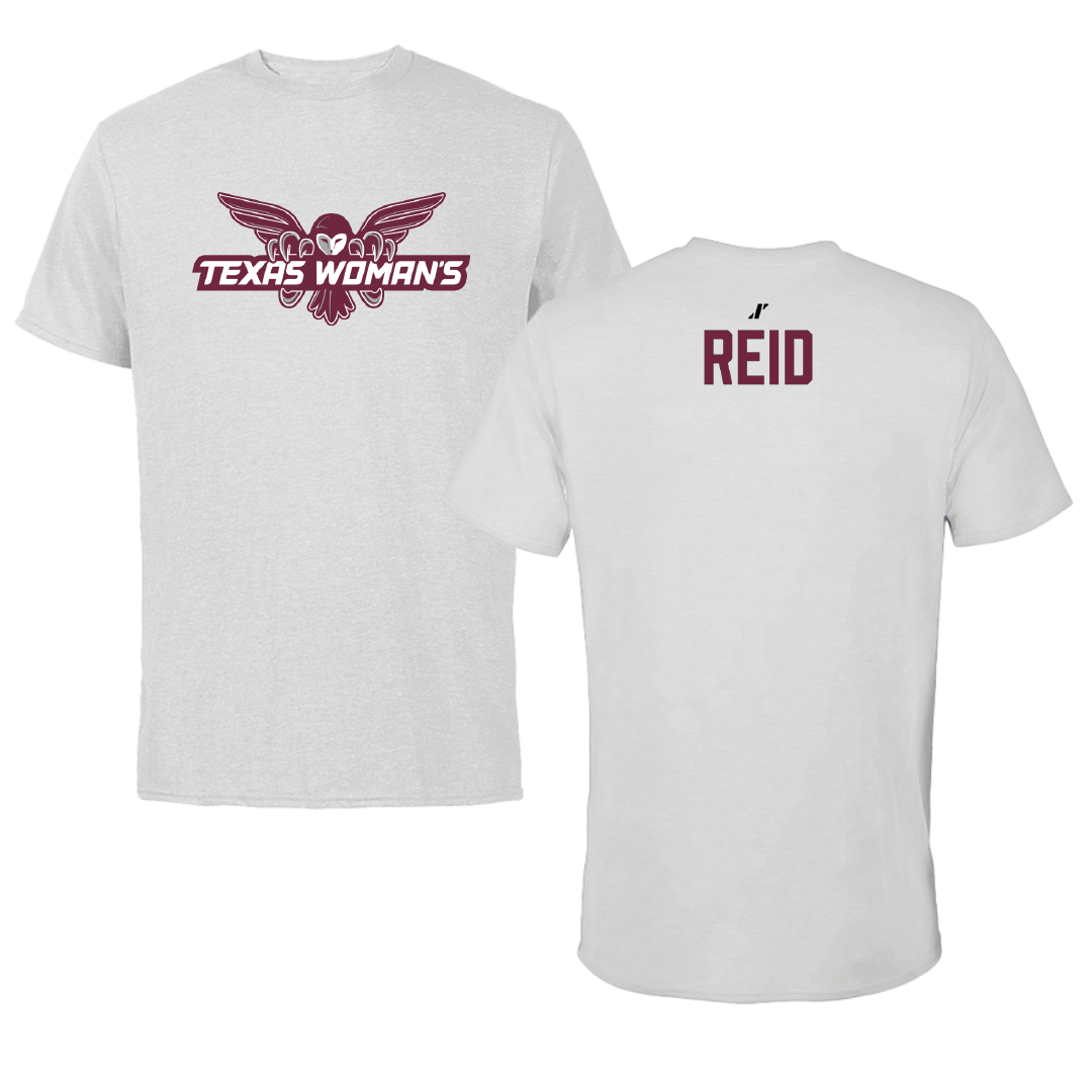 Texas Woman's University Gymnastics Light Gray Performance Tee - Alaina Reid