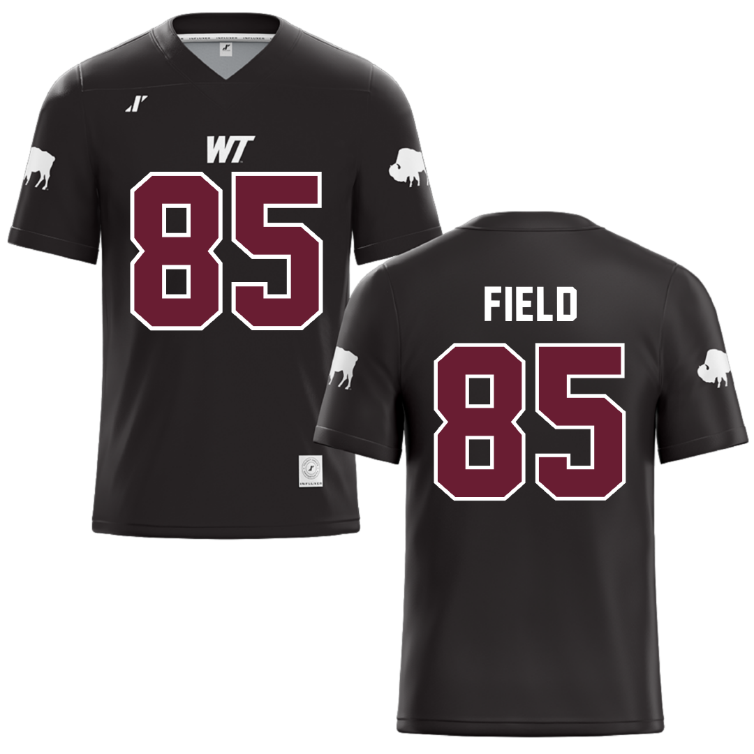 West Texas A&M University Black Football Jersey - #85 Marcus Field