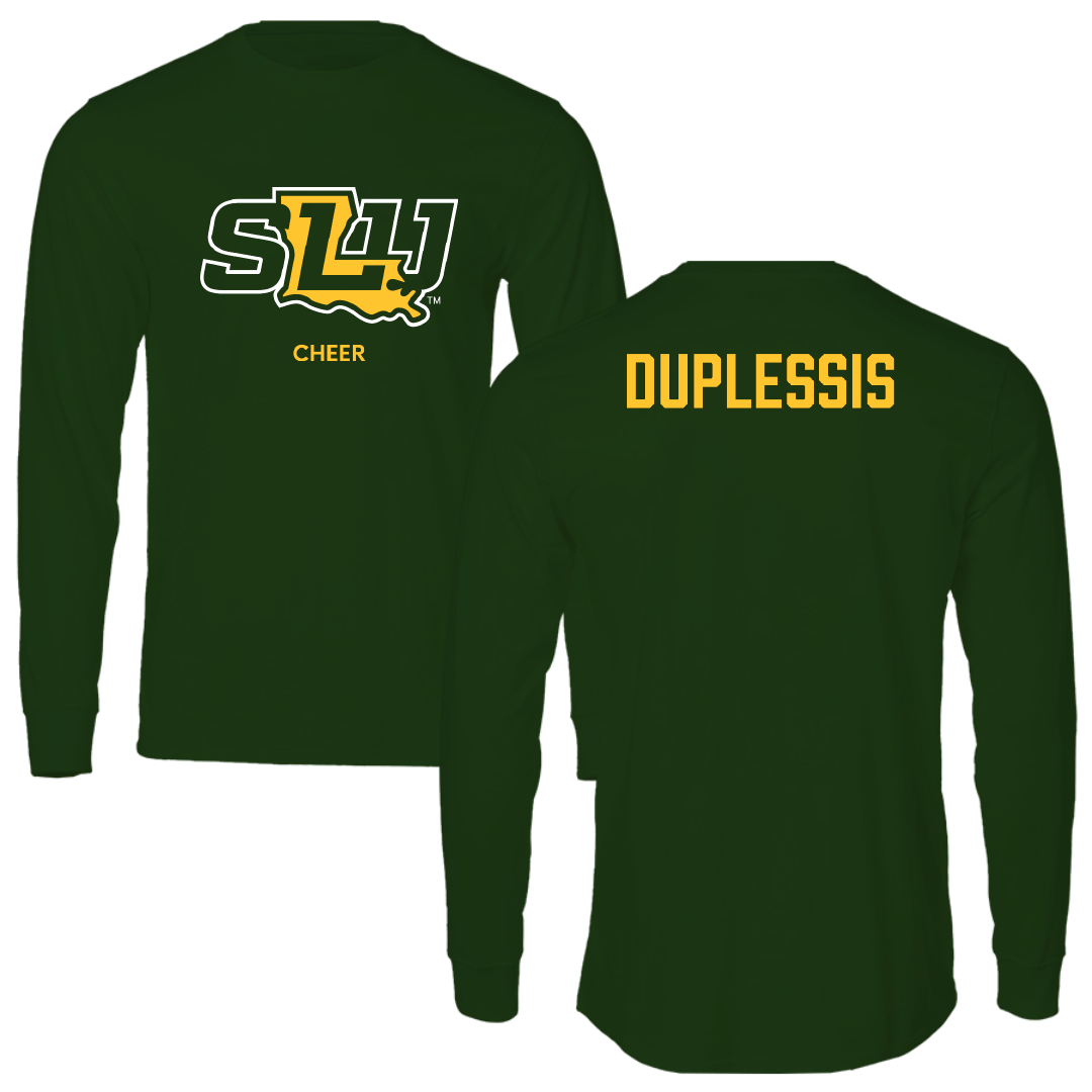 Southeastern Louisiana University Cheer Forest Green Performance Long Sleeve - Chloe Duplessis