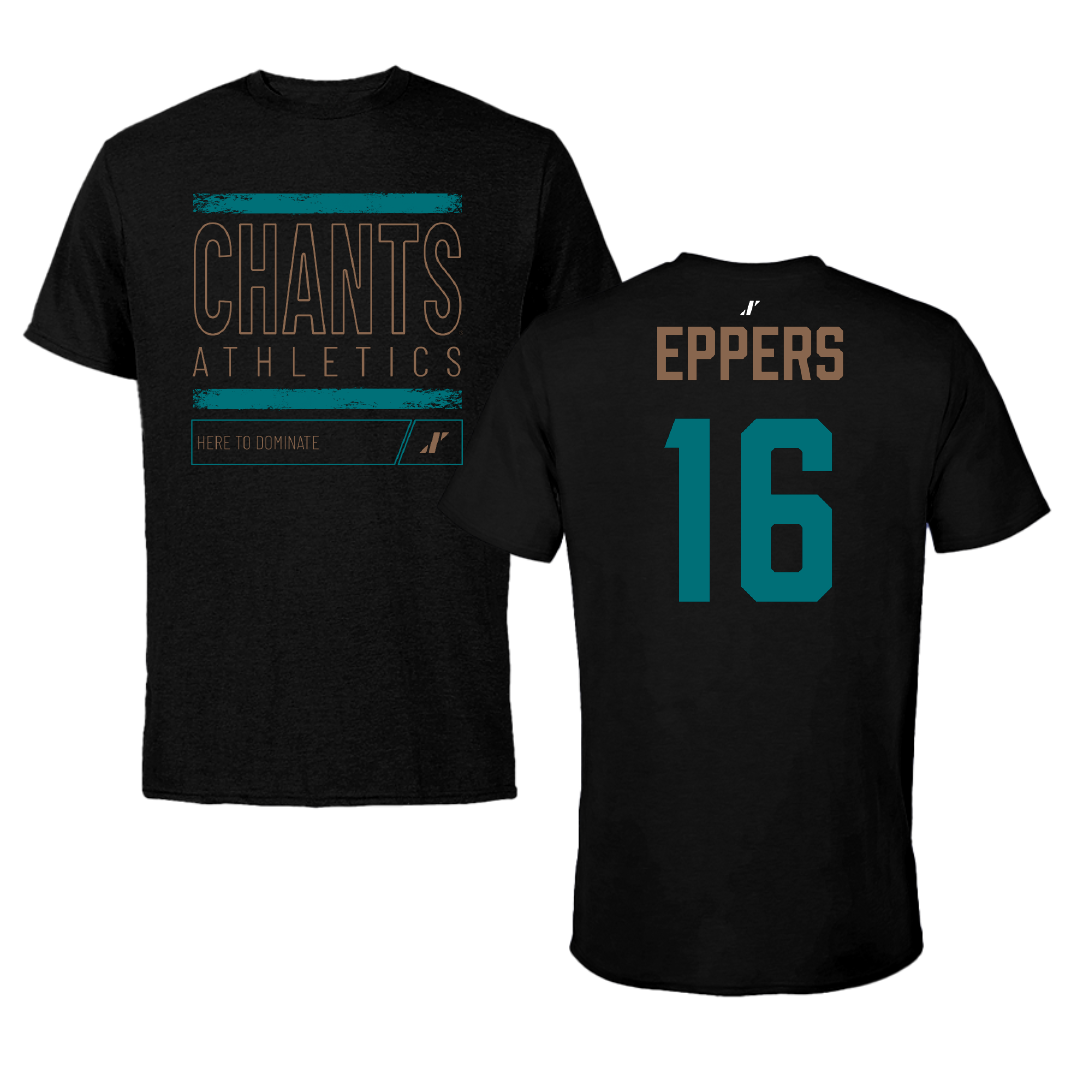Coastal Carolina University Lacrosse Black Dominate Performance Tee - #16 McKenna Eppers