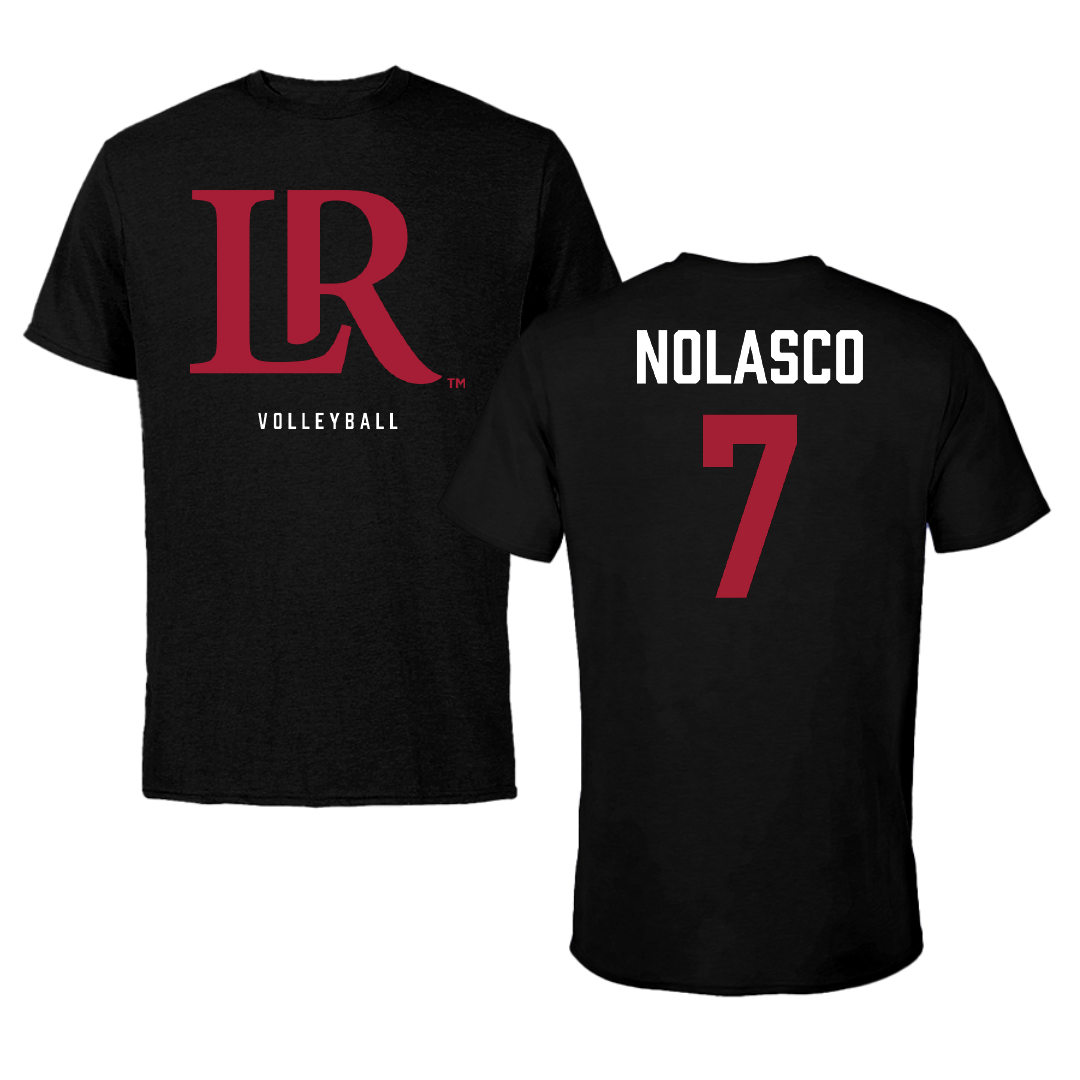 Lenoir-Rhyne University Volleyball (W) Black Performance Tee - #7 Lola Nolasco