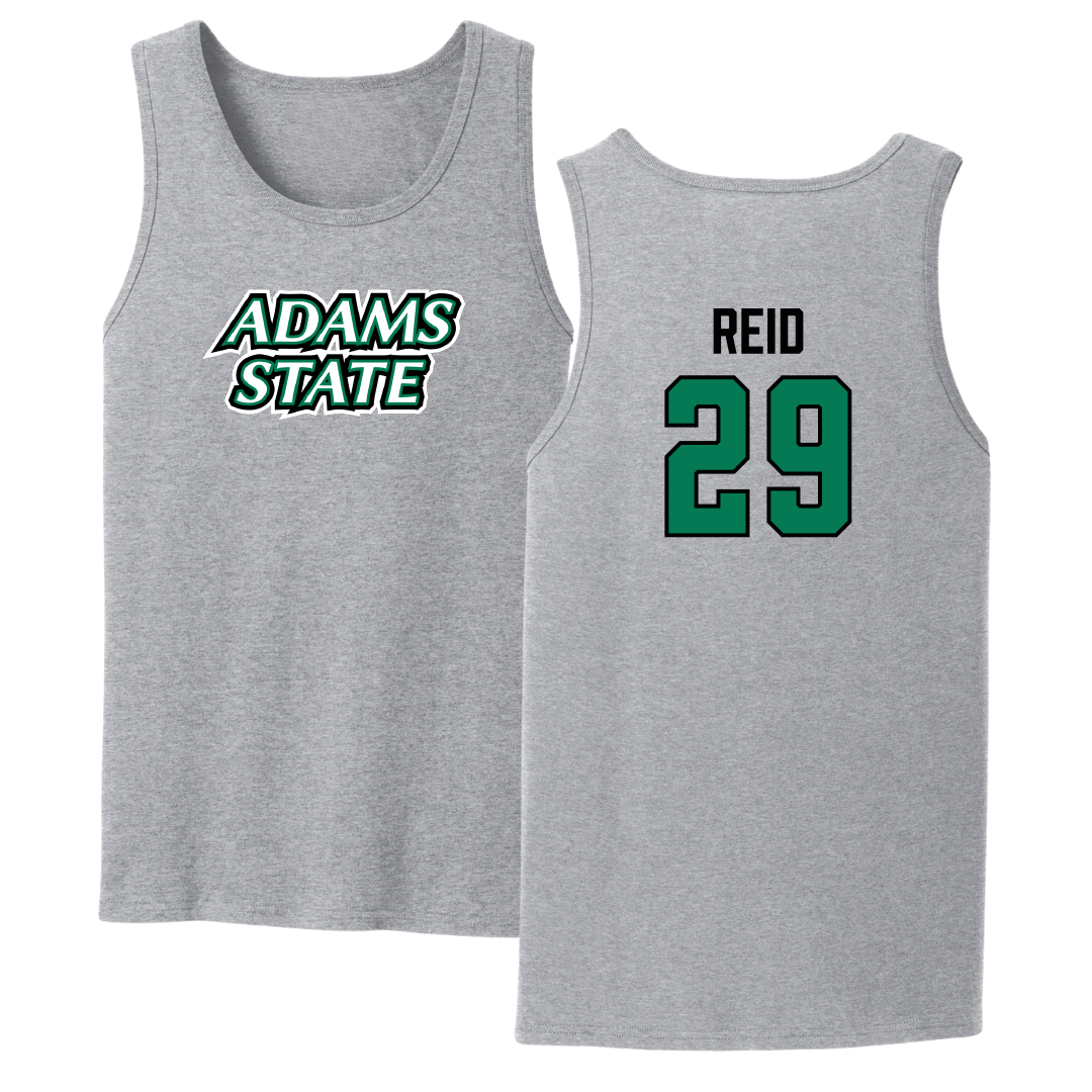 Adams State University Football Sport Gray Tank Top - #29 Alex Reid