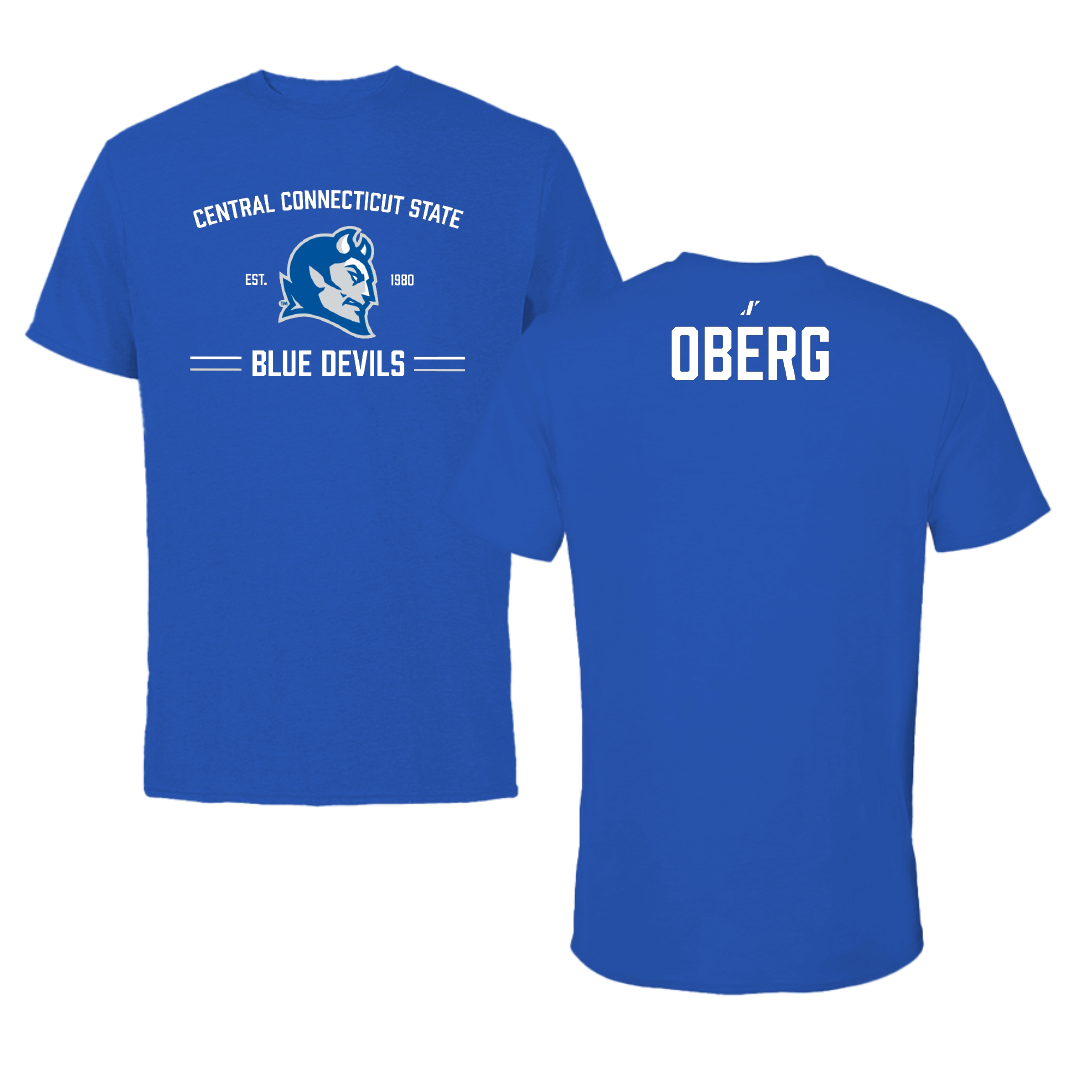 Central Connecticut State University TF and XC Blue General Tee - Alis Oberg