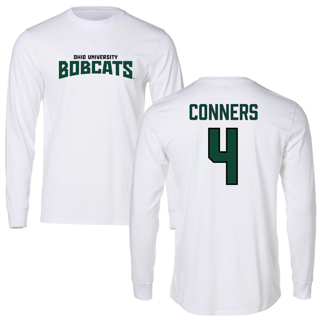 Ohio University Basketball White Classic Long Sleeve - #4 Dior Conners