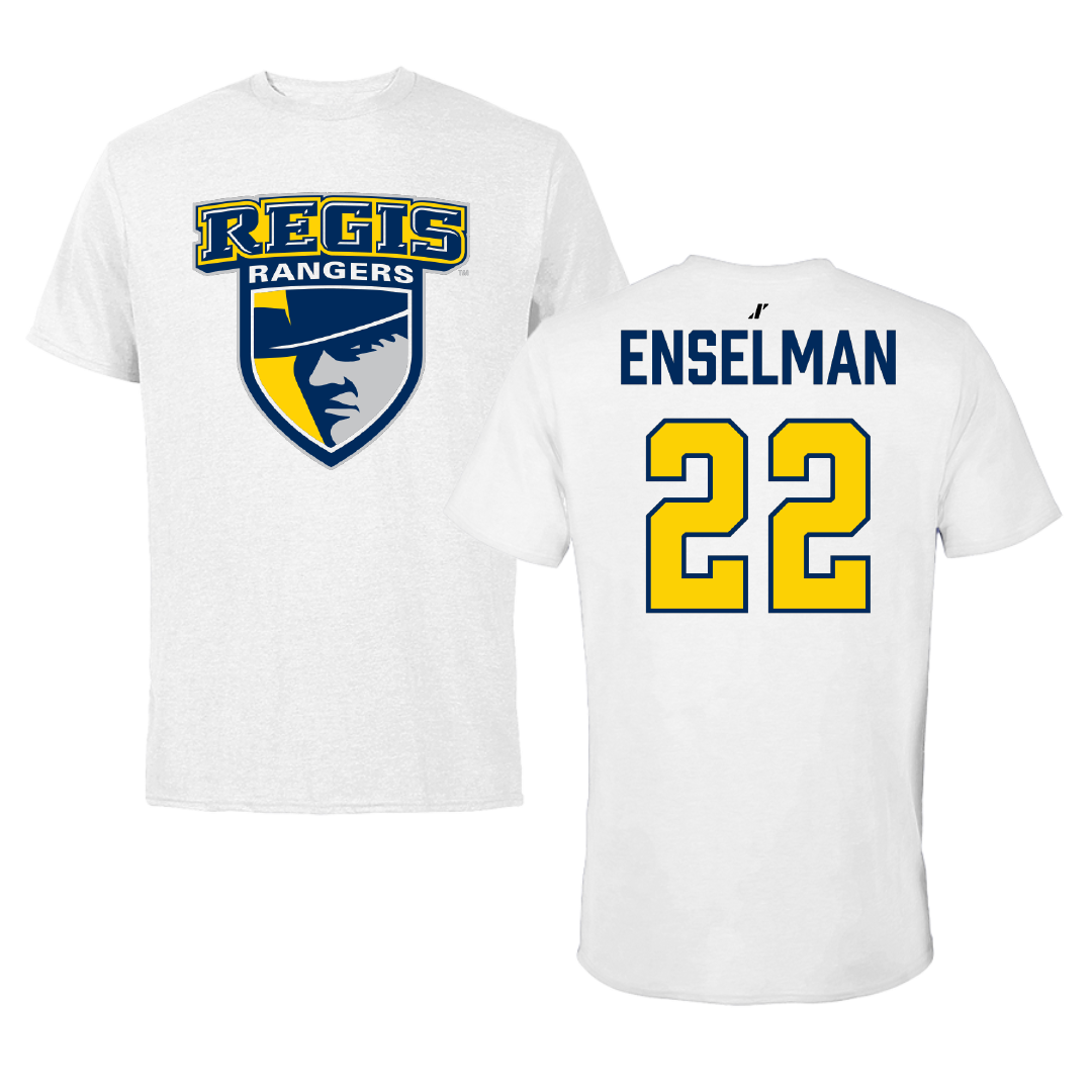 Regis University (Colorado) Lacrosse (W) White Tee - #22 Elle Enselman