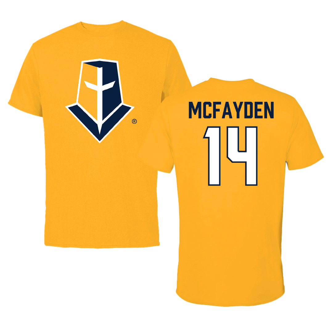 Mount Marty University Basketball (M) Gold Tee - #14 Preston McFayden