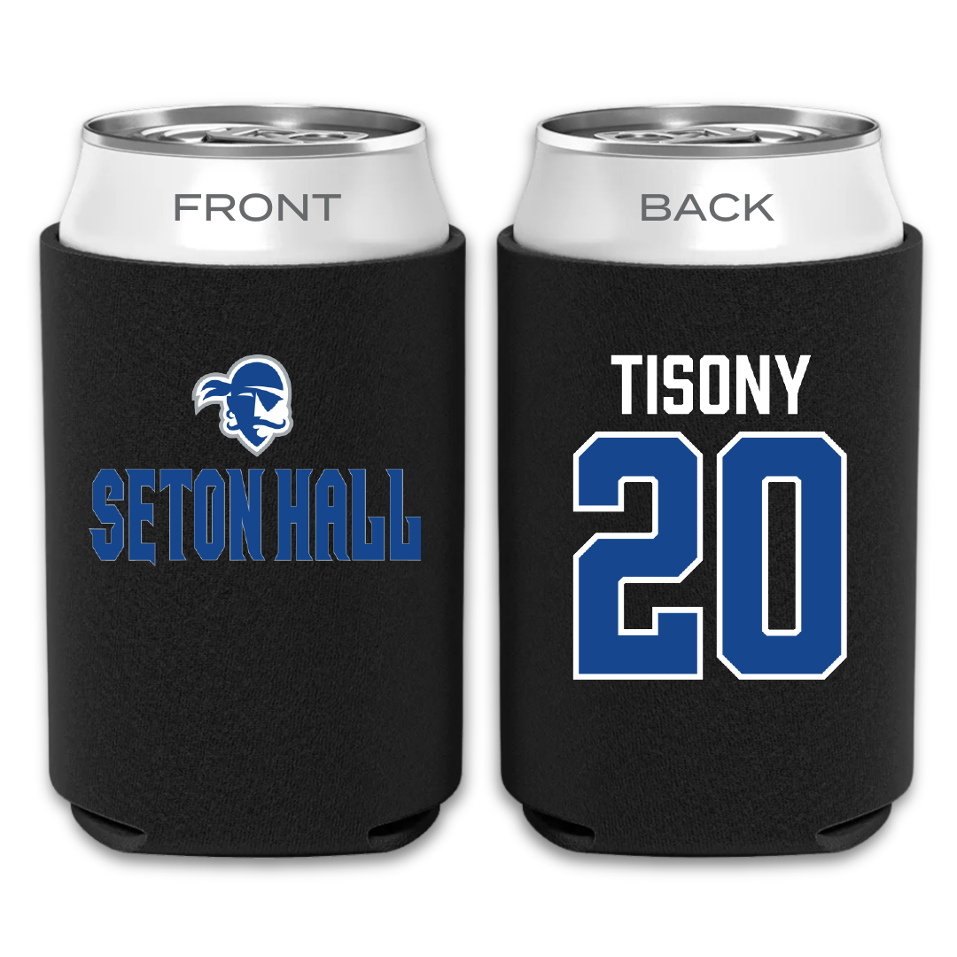 Seton Hall University Soccer Black Can Cooler - #20 Aidan Tisony