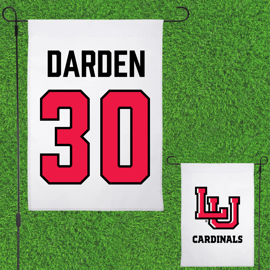 Lamar University Baseball White Garden Flag - #30 Nathan Darden