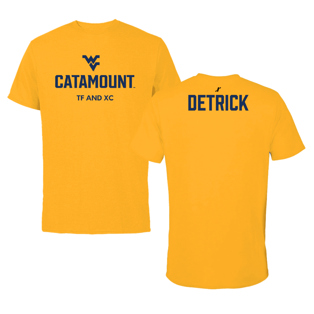 Potomac State College TF and XC Gold Tee - Tanner Detrick