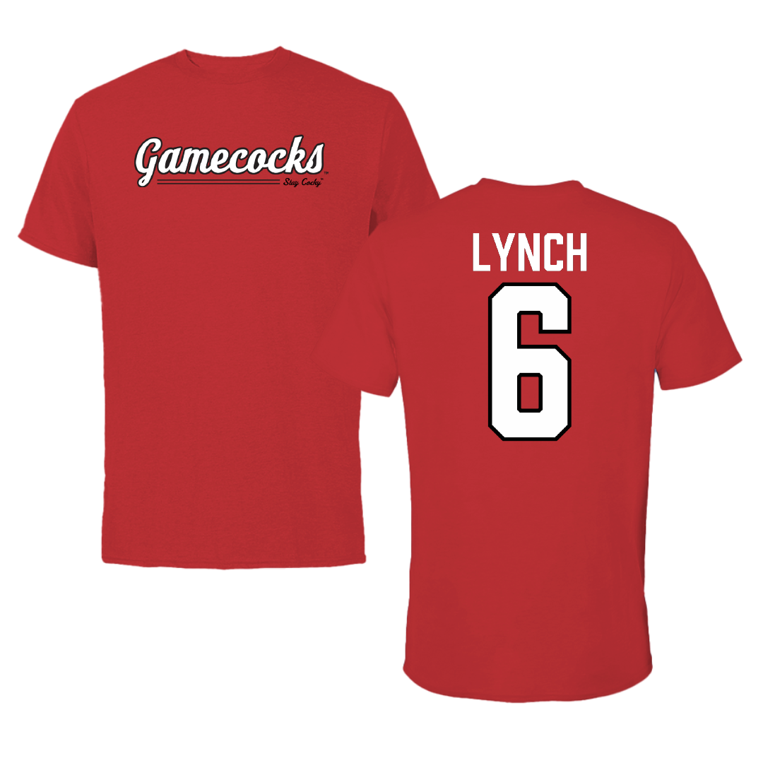 Jacksonville State University Beach Volleyball Red General Performance Tee - #6 Carley Lynch