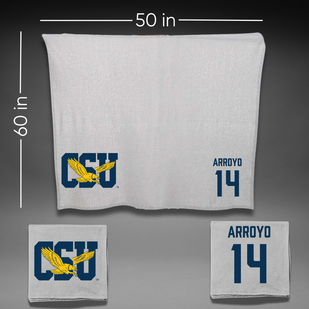 Coppin State University Softball Gray Blanket - #14 Natasha Arroyo