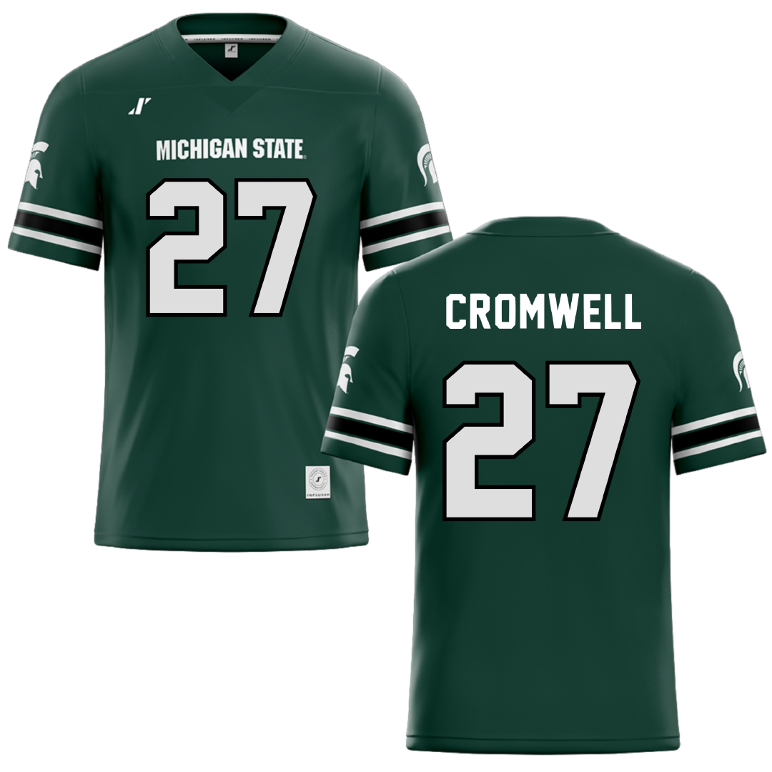 Michigan State University Green Football Jersey - #27 Devynn Cromwell