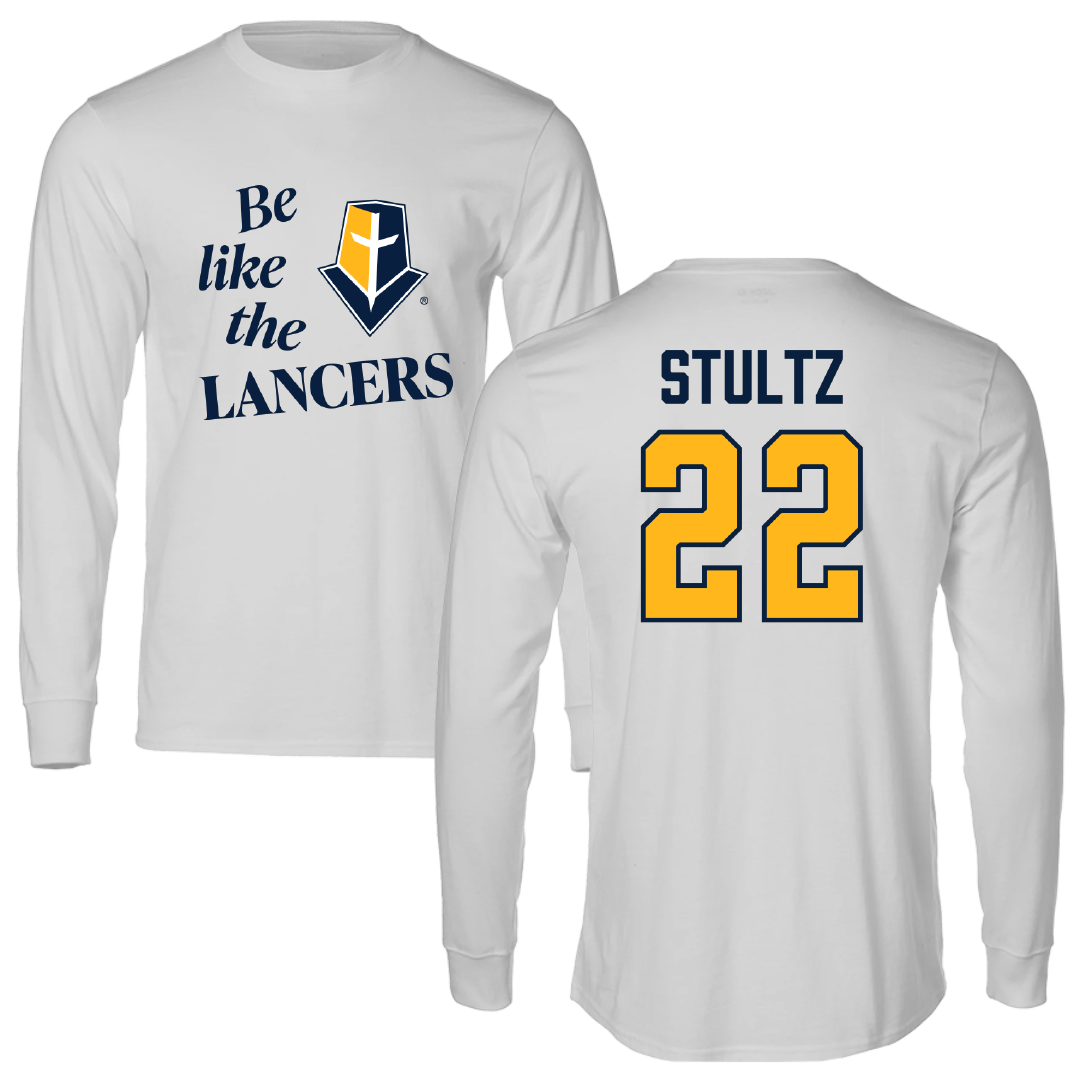 Mount Marty University Basketball Light Gray Be Like Us Long Sleeve - #22 Nick Stultz