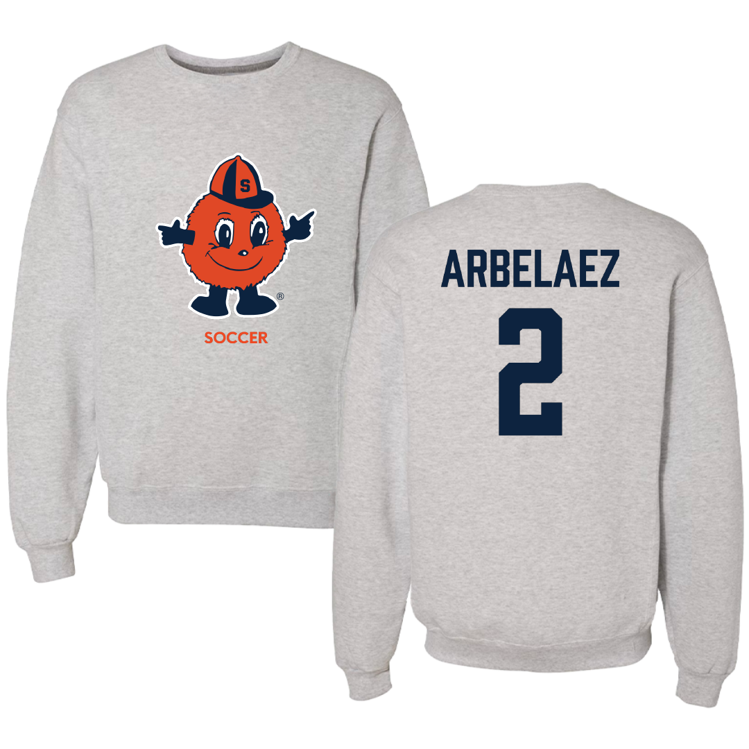 Syracuse University Soccer (W) Light Gray Crewneck - #2 Julia Arbelaez
