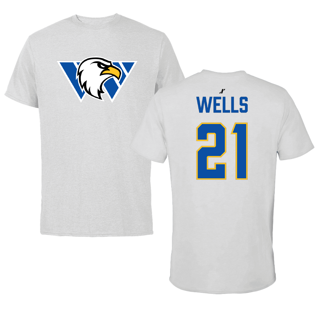 Williams Baptist University Softball Light Gray Performance Tee - #21 Katie Wells