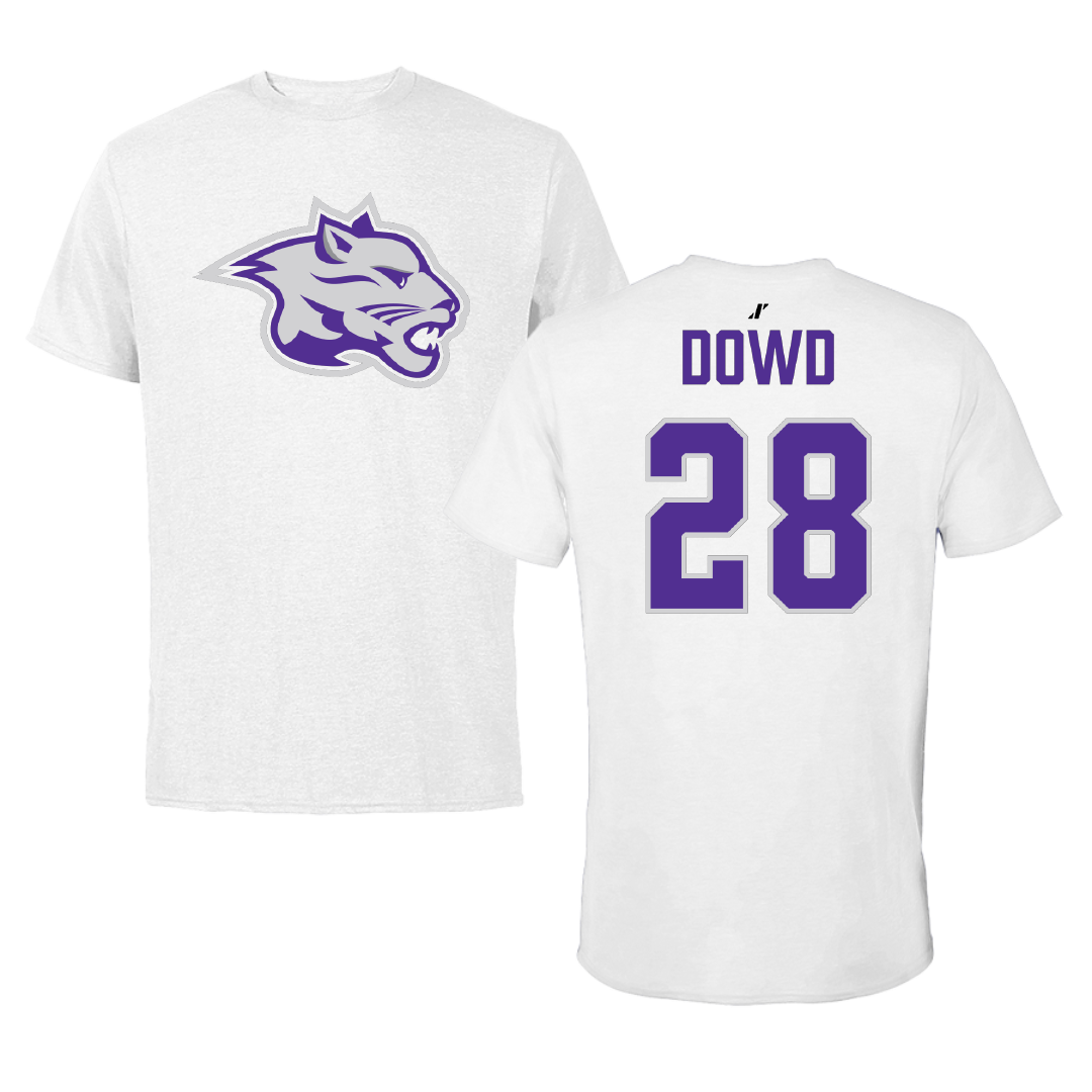 Young Harris College Baseball White Tee - #28 Tommy Dowd