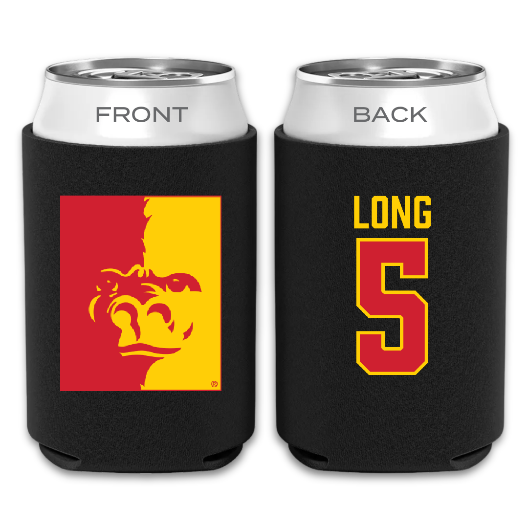 Pittsburg State University Baseball Black Can Cooler - #5 Cason Long