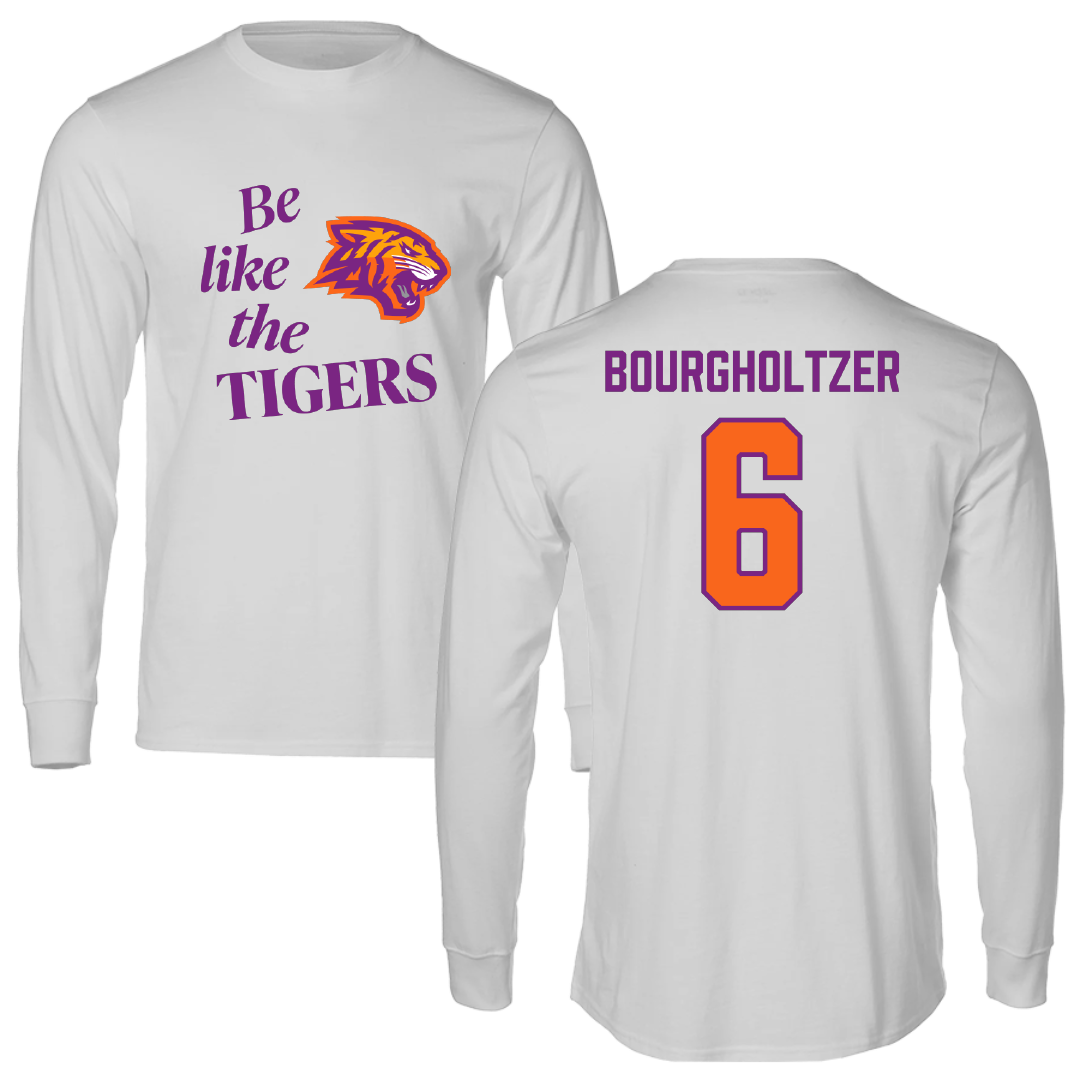 Edward Waters University Softball Light Gray Be Like Us Long Sleeve - #6 Macie Bourgholtzer