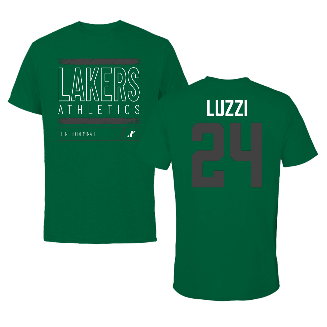 Roosevelt University Softball Green Dominate Tee - #24 Catie Luzzi