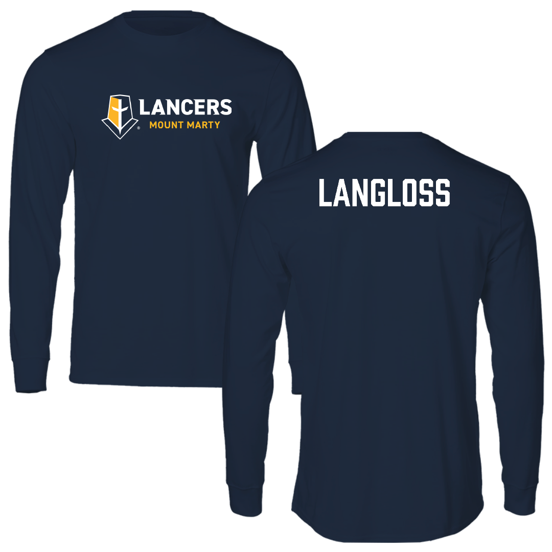 Mount Marty University TF and XC Navy Long Sleeve - Levi Langloss