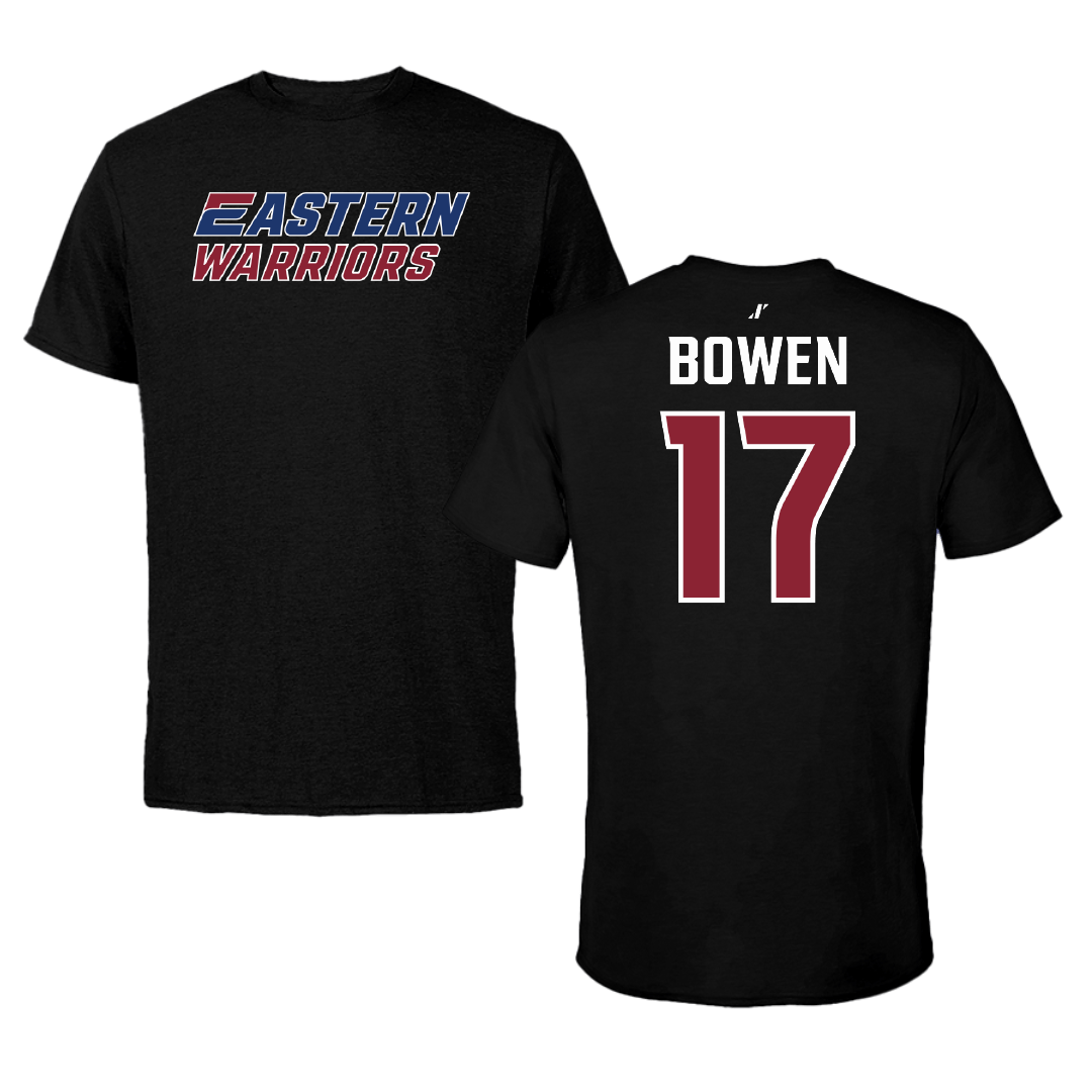 Eastern Connecticut State University Softball Black Performance Tee - #17 Maddy Bowen
