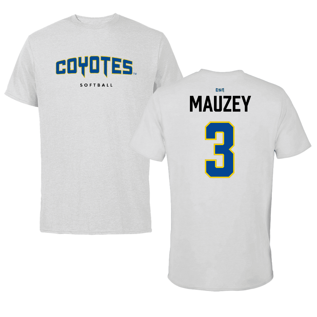 College of Southern Nevada Softball Light Gray Performance Tee - #3 Mattingly Mauzey