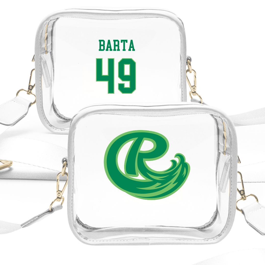 Roosevelt University Baseball White Clear Stadium Bag - #49 Joshua Barta