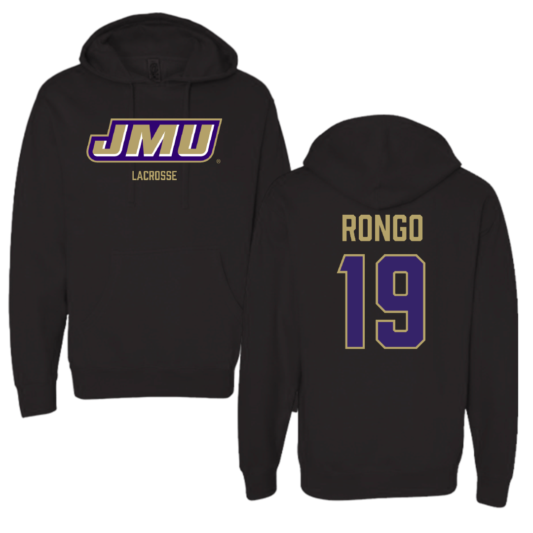 James Madison University Lacrosse (W) Black Hoodie - #19 Olivia Rongo