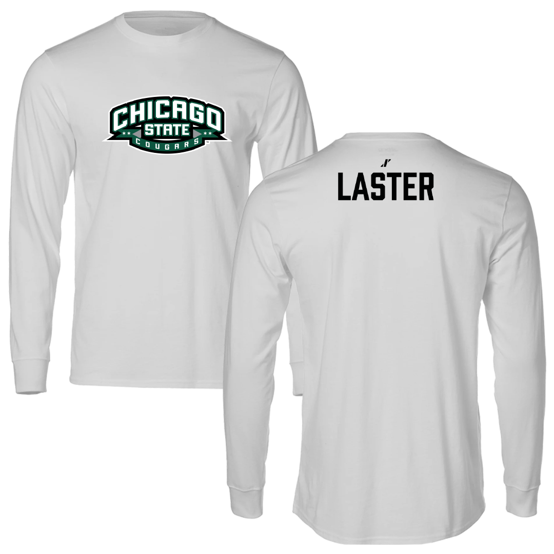 Chicago State University TF and XC Light Gray Performance Long Sleeve - Jaden Laster