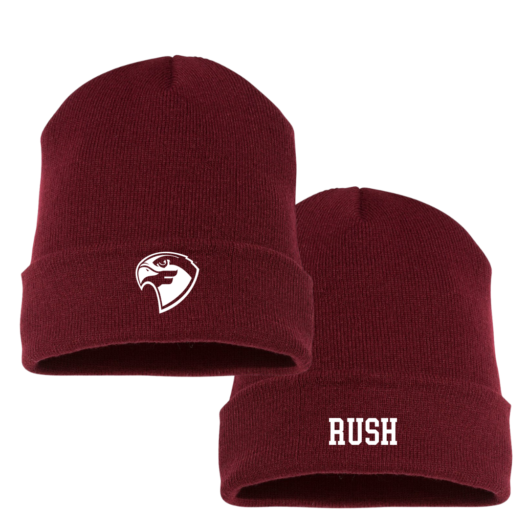Fairmont State University Football Maroon Beanie - #47 Lucas Rush