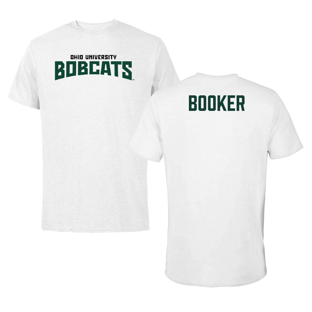Ohio University TF and XC White Classic Performance Tee - Taja Booker