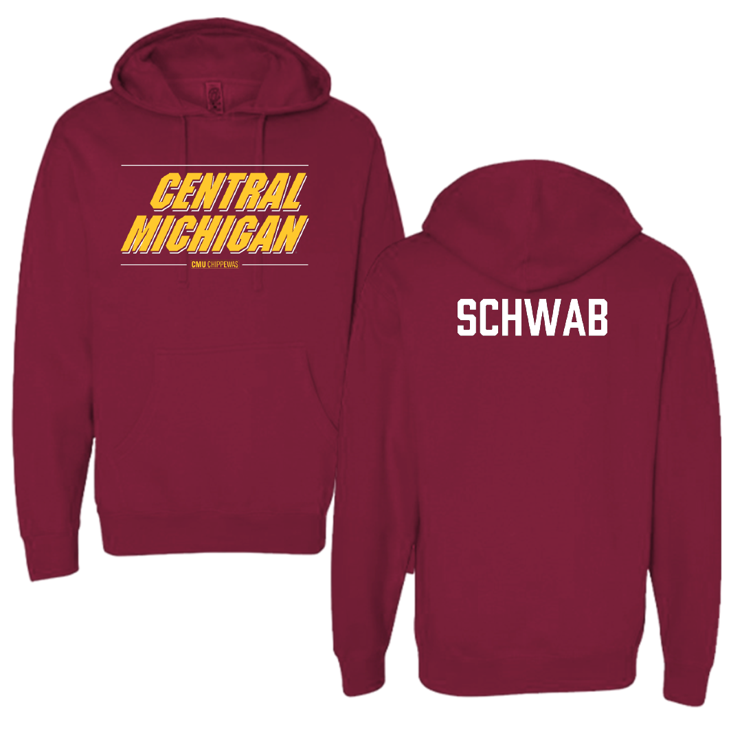 Central Michigan University Gymnastics (W) Maroon General Hoodie - Kaitlyn Schwab