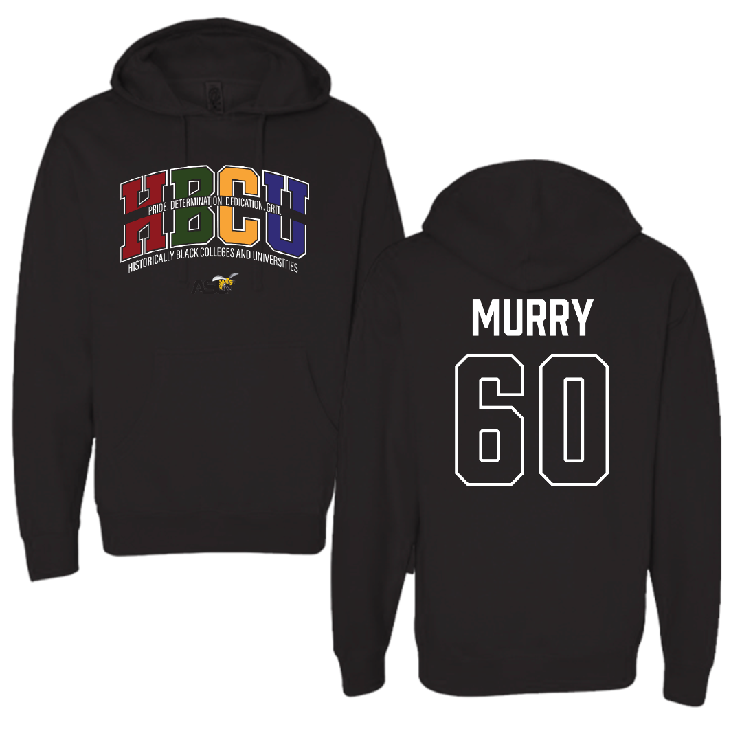 Alabama State University Football Black HBCU Hoodie - #60 Izaac Murry