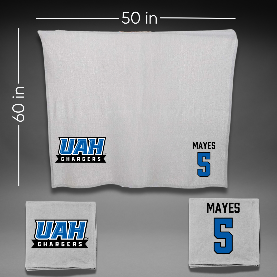 Huntsville Volleyball (W) Gray Blanket - #5 Autumn Mayes