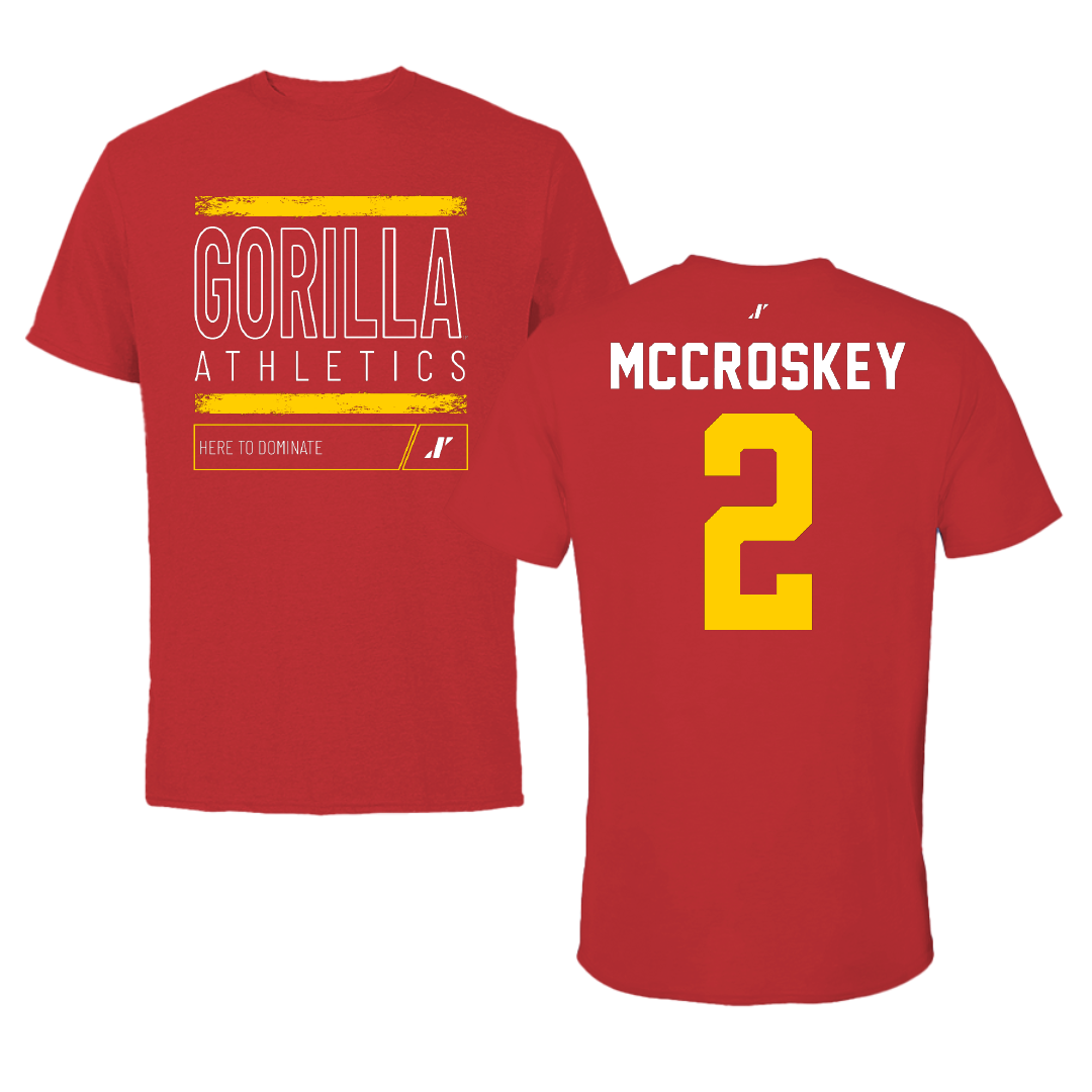 Pittsburg State University Volleyball Red Dominate Performance Tee - #2 Josie McCroskey
