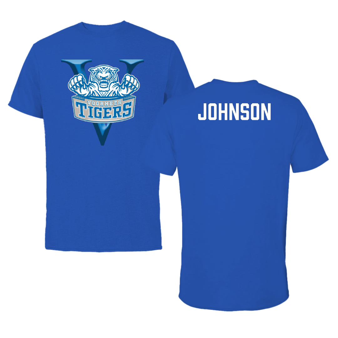 Voorhees University TF and XC Blue Performance Tee - Dontavius Johnson