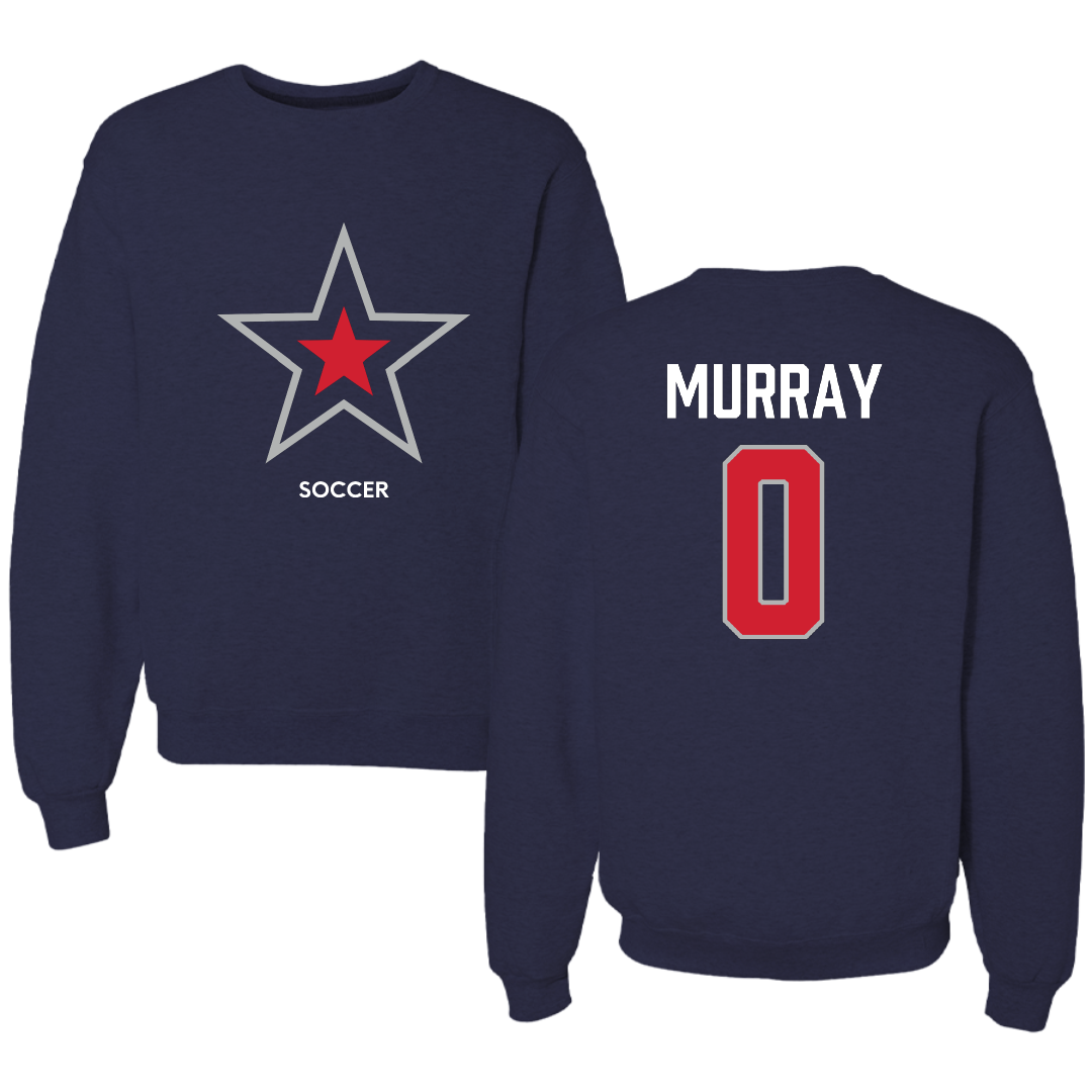 Robert Morris University Soccer (W) Navy Mascot Crewneck - #0 Brenna Murray